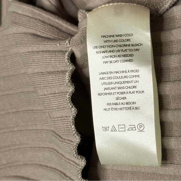 Free People Tilley Fallen Rock Tan Ribbed Button Down Cardigan Size Large NWT - Picture 12 of 12